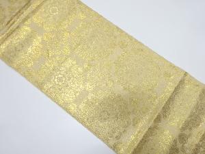 アンティーク　華紋模様織り出し袋帯（材料）